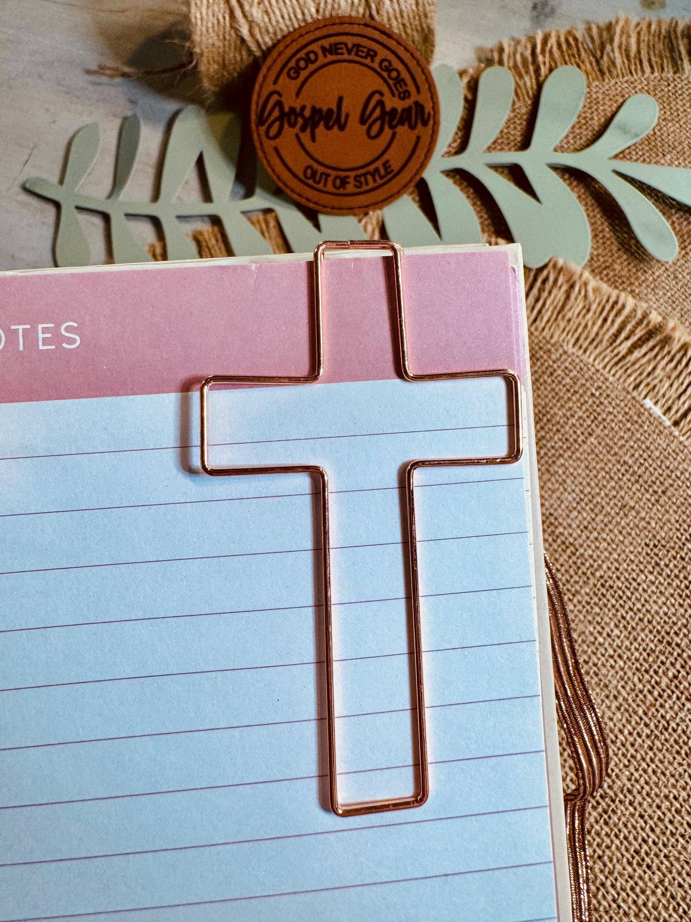 Jumbo Cross Bookmark Paperclips
