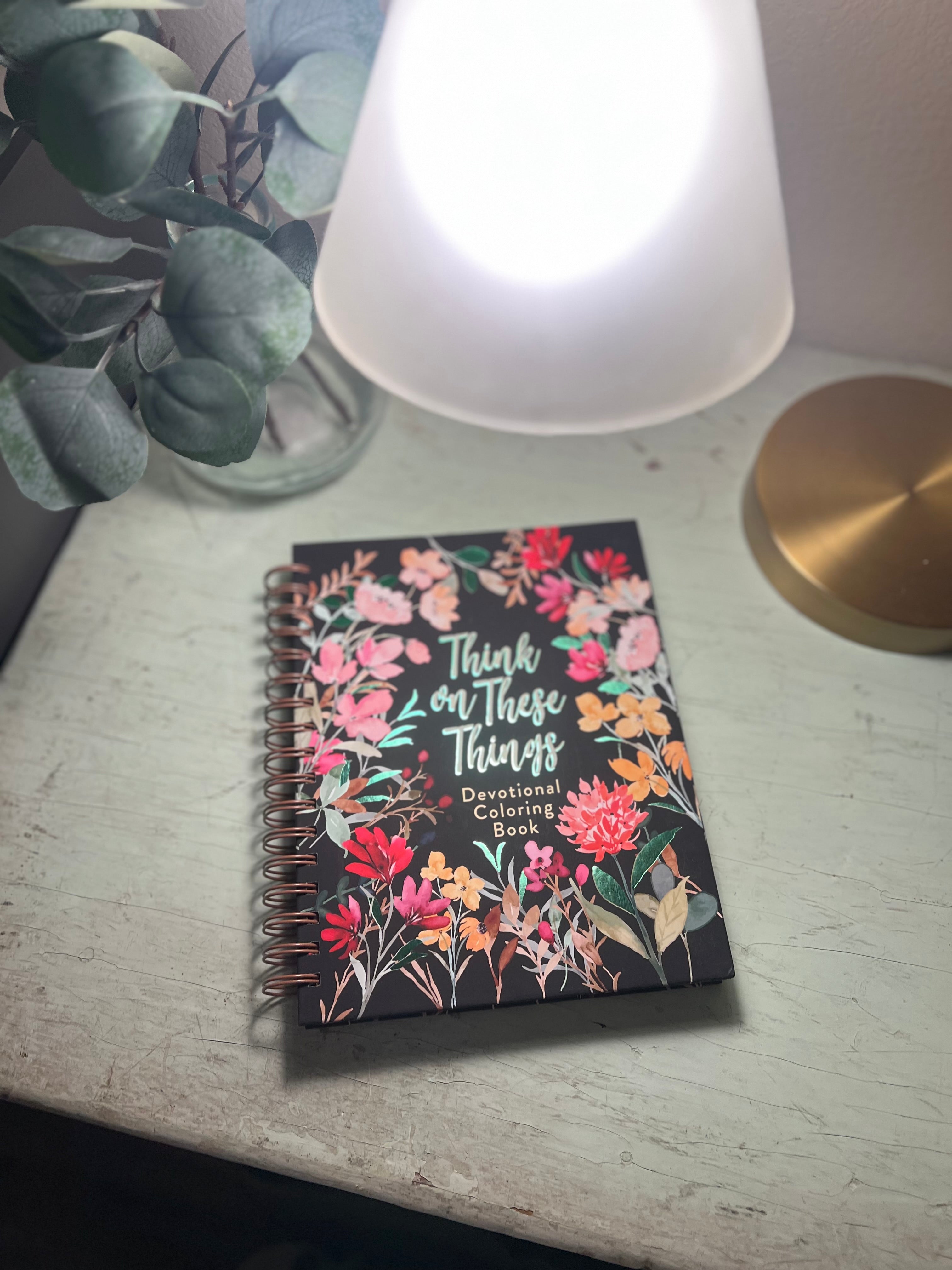 Think on These Things Devotional Coloring Book