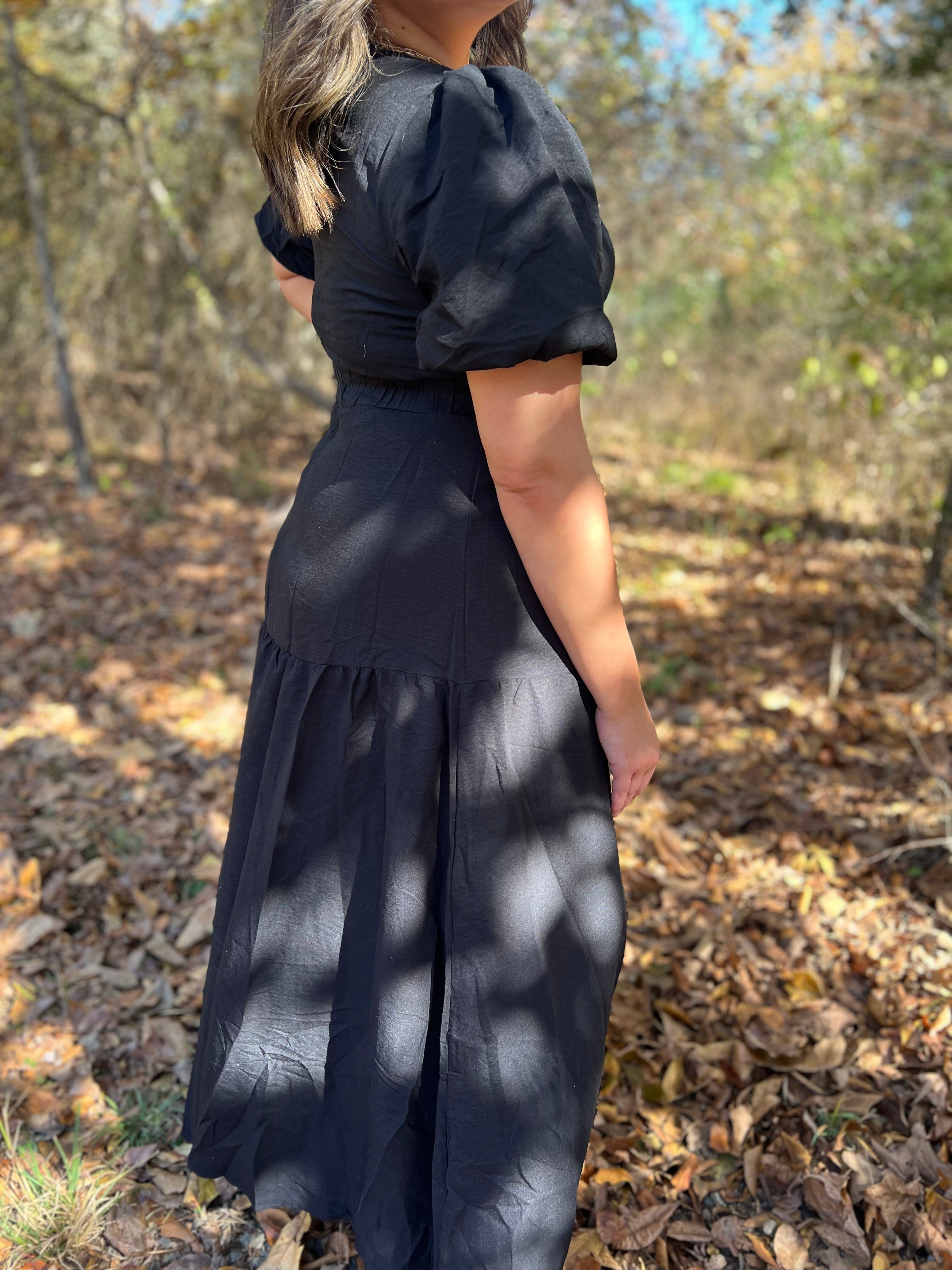 The Hannah Bubble Sleeve Dress