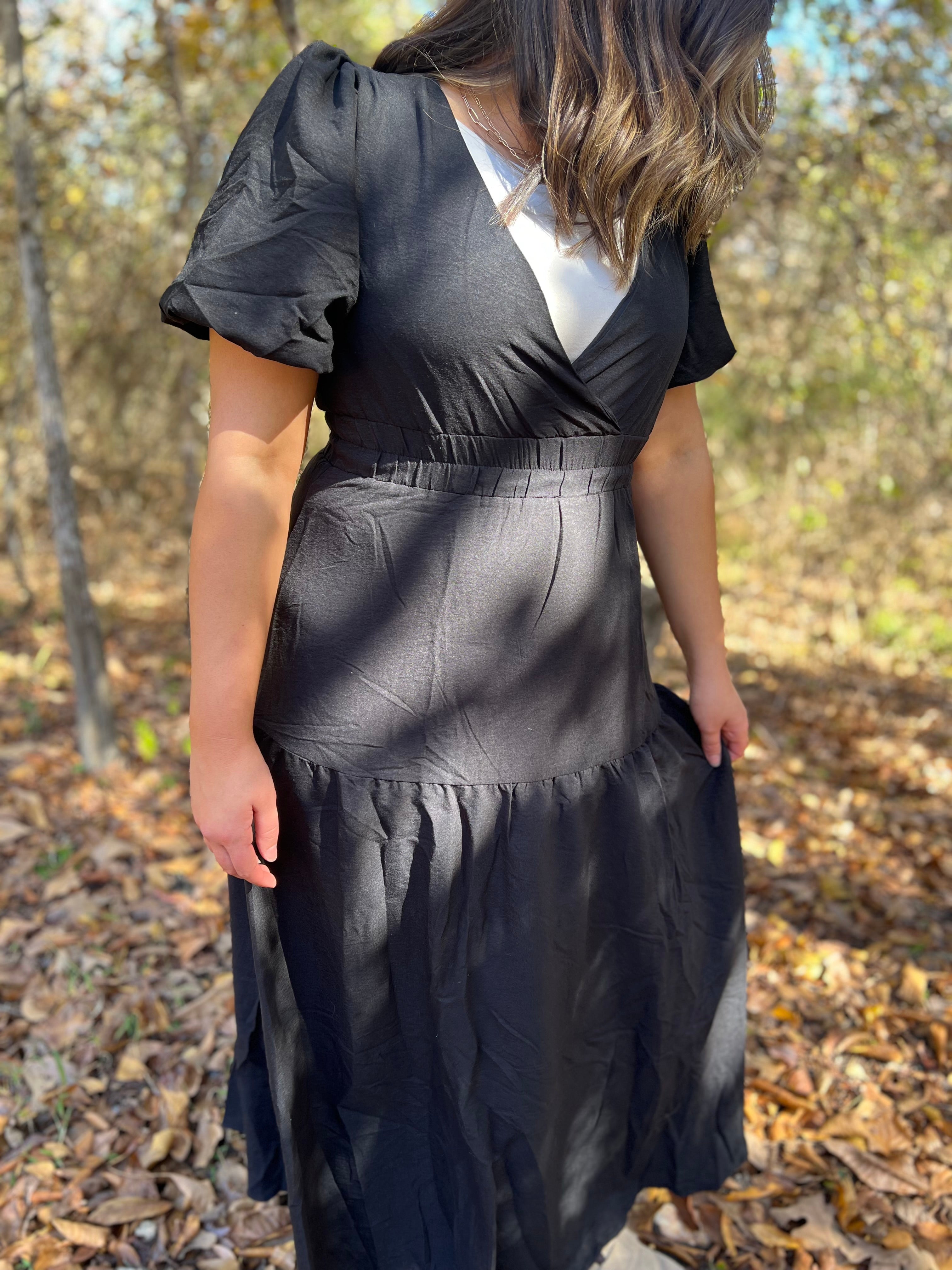 The Hannah Bubble Sleeve Dress