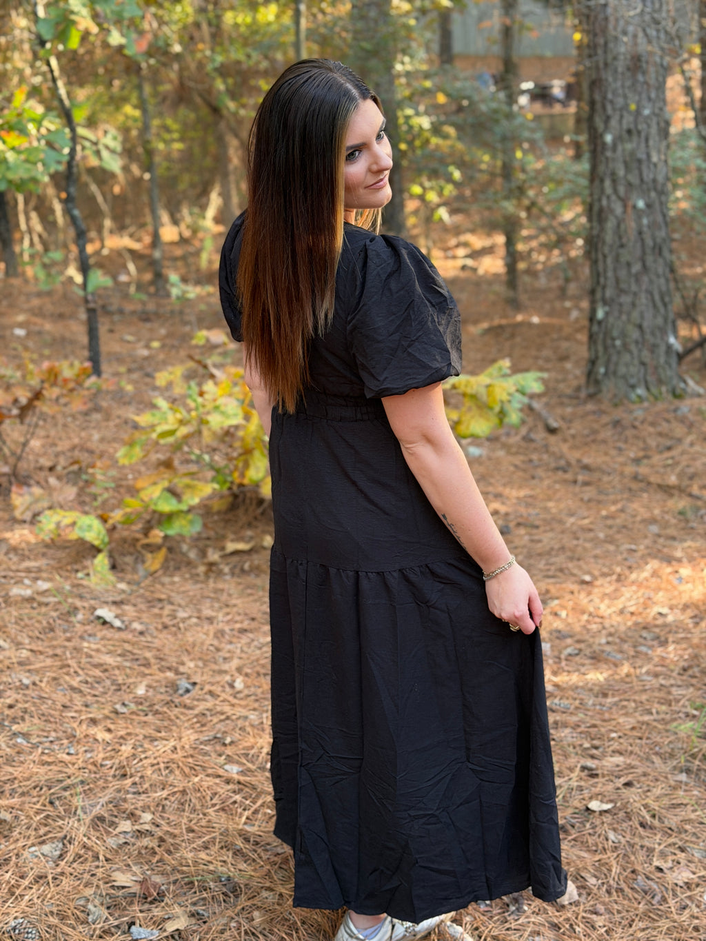 The Hannah Bubble Sleeve Dress