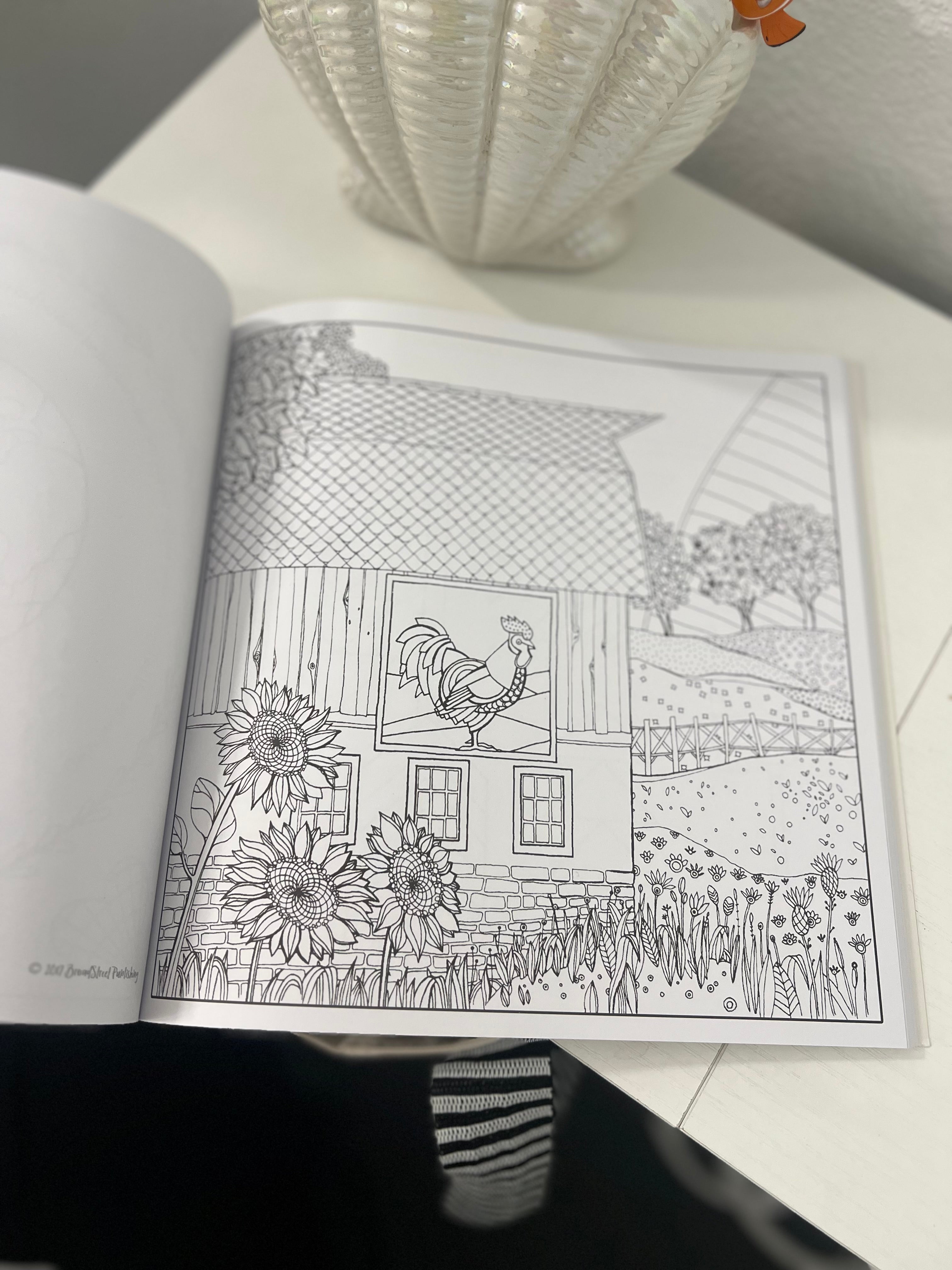 Barn Quilts Coloring Book