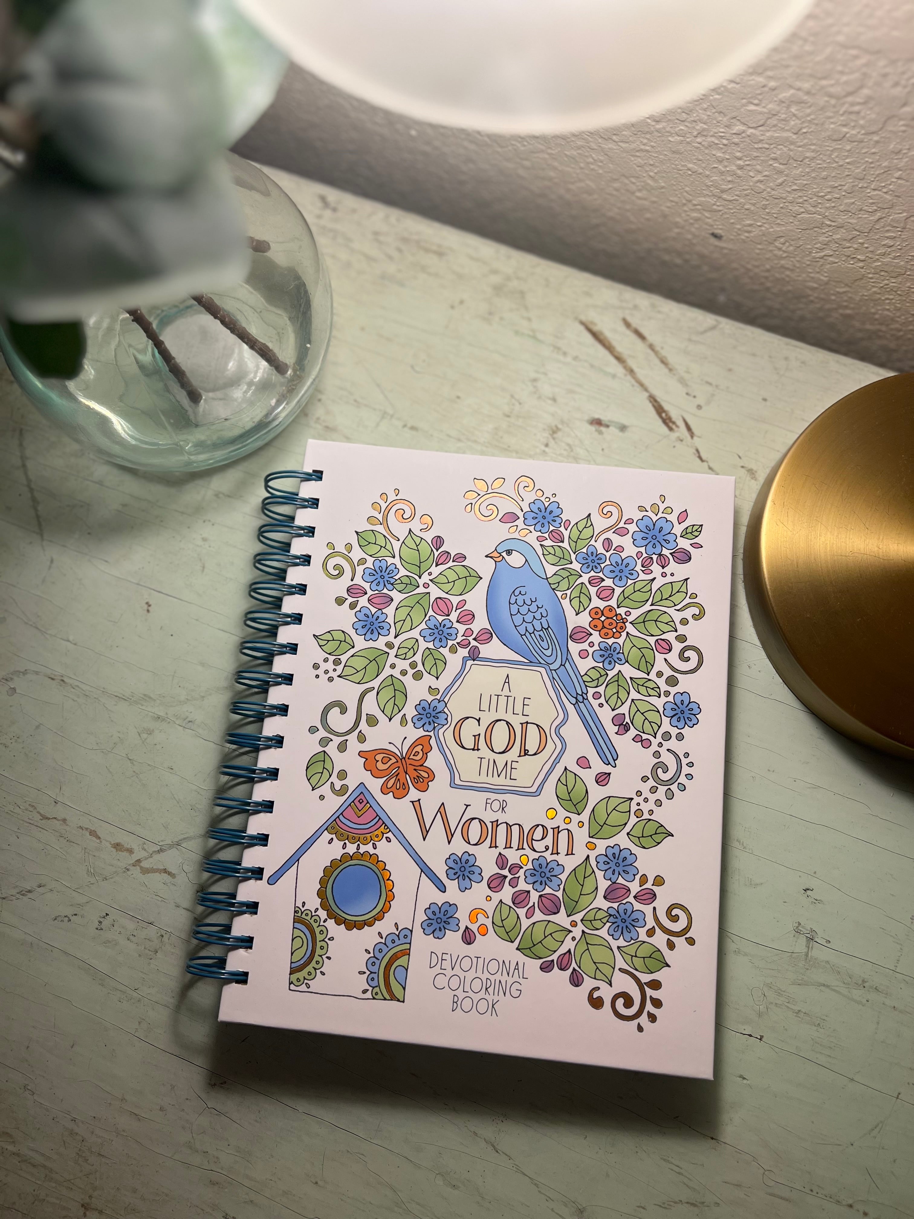 A Little God Time for Women Devotional Coloring Book