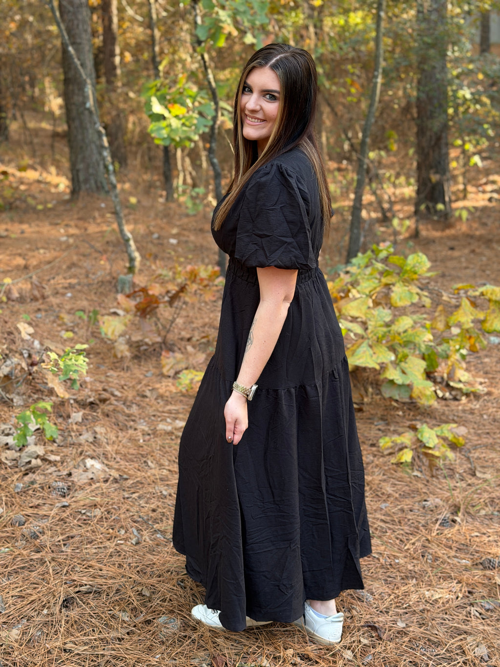 The Hannah Bubble Sleeve Dress