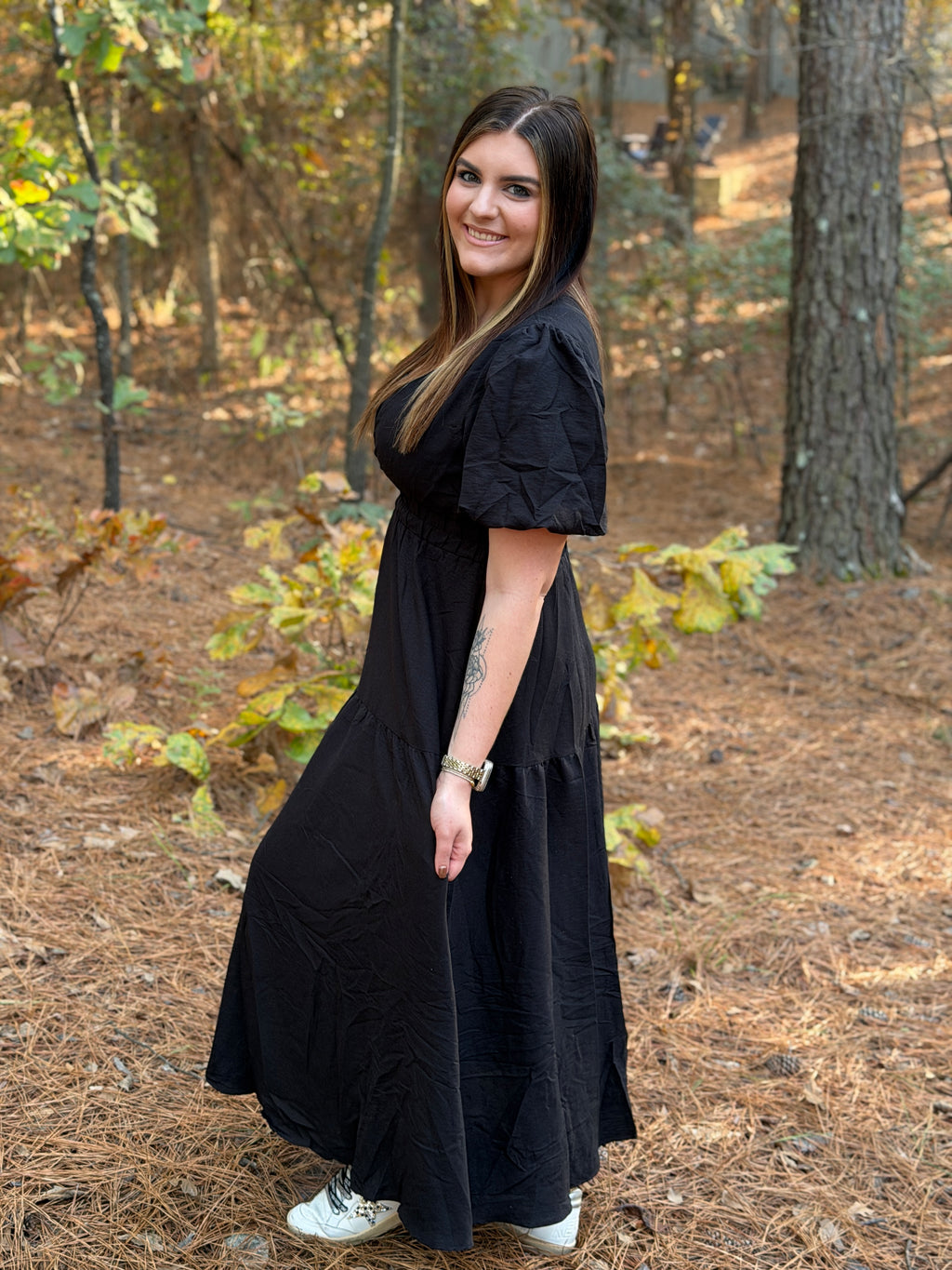The Hannah Bubble Sleeve Dress