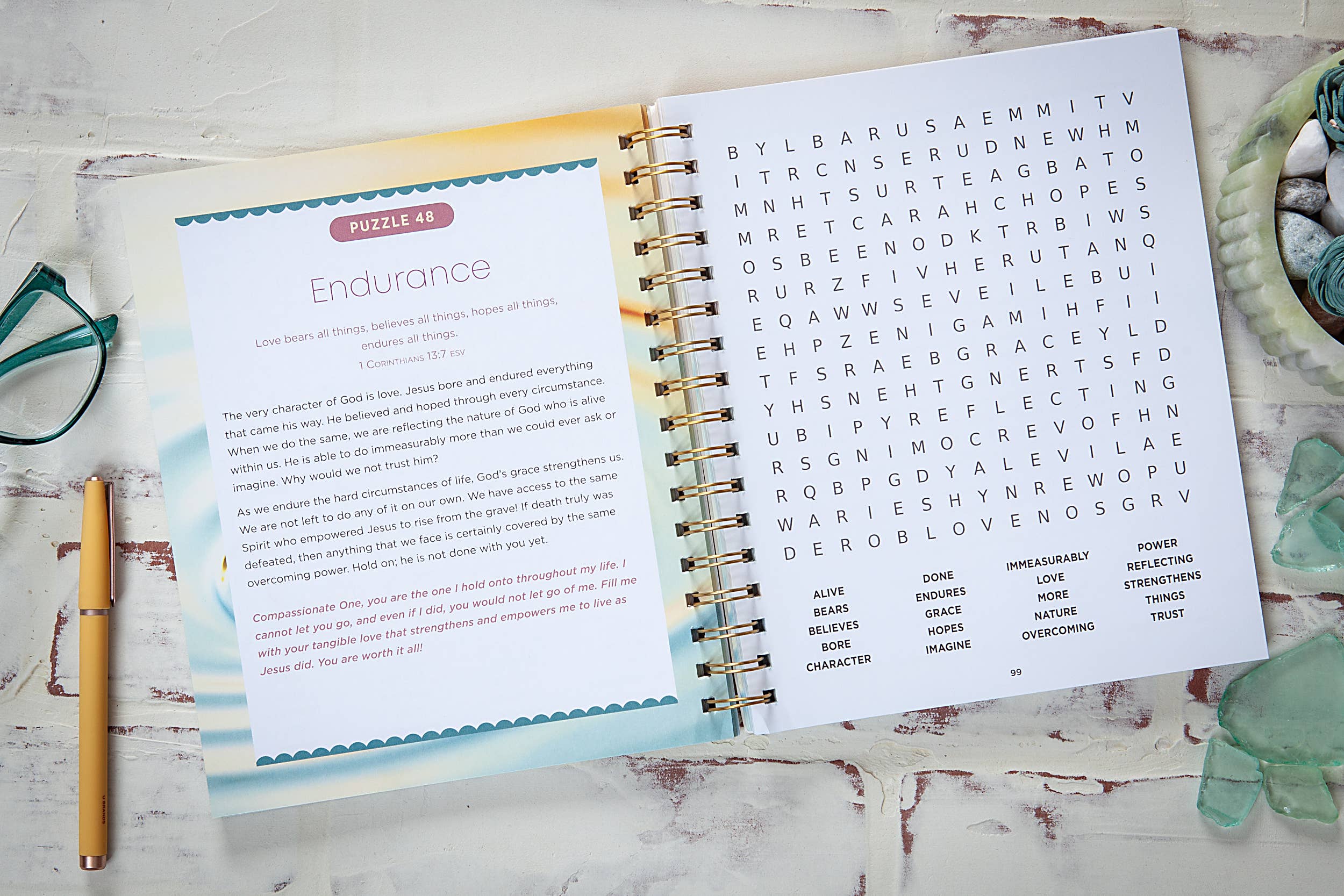 100 Days of Strength for Depression & Anxiety Word Search